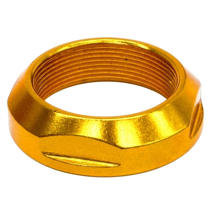 "add some BLING" Lock Nut, GOLD, OD 1 1/8 ID 25.4 dia, Alloy