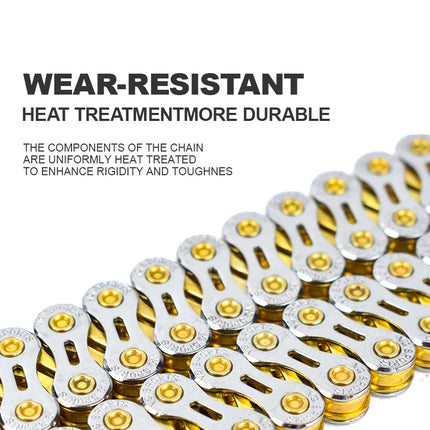 VG Sports 8-12 Speed Half-Hollow Bicycle Chain for MTB & Road Bike