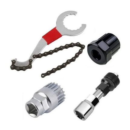 Bicycle Repair Tool Set, Comprehensive toolkit for bicycle repairs and maintenance.