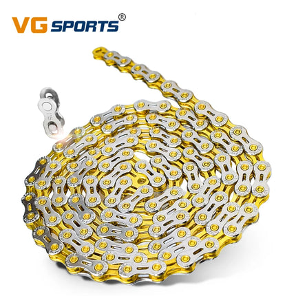 VG Sports 8-12 Speed Half-Hollow Bicycle Chain for MTB & Road Bike