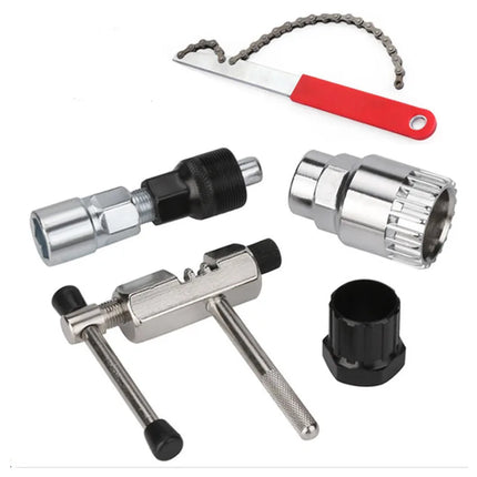 Bicycle Repair Tool Set, Comprehensive toolkit for bicycle repairs and maintenance.