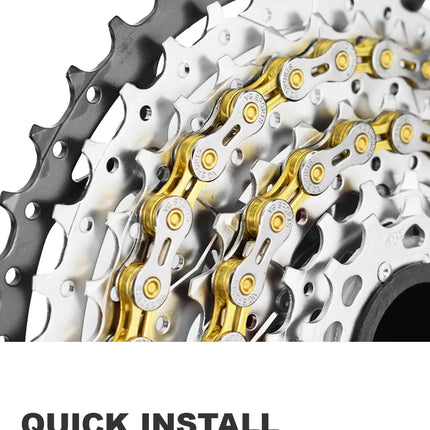 VG Sports 8-12 Speed Half-Hollow Bicycle Chain for MTB & Road Bike