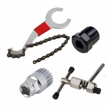 Bicycle Repair Tool Set, Comprehensive toolkit for bicycle repairs and maintenance.