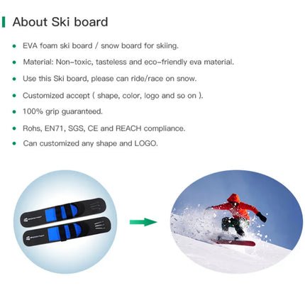 Custom Wholesale New Winter Skiing EVA Foam Skate Snowboard For Adult Child Christmas Halloween Gifts