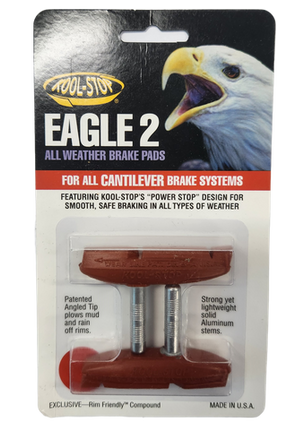 BICYCLE PARTS - BRAKE PADS - KOOL STOP EAGLE 2 SALMON CANTI KSEC2SA