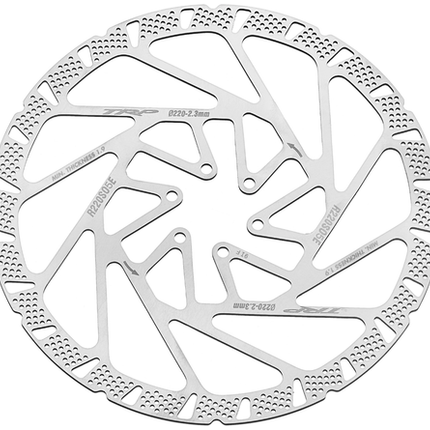 BICYCLE PARTS - TRP 220MM RACE ROTOR - 2.3MM THICK, 6 BOLT, (WITH RUST - BLOCKER TREATMENT) - HIGH HEAT DISPERSION AND TOLERANCE