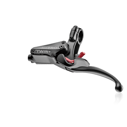 BICYCLE PARTS - A BRAKE LEVER, AURIGA TWIN+, LEFT HAND, FOR HYDRAULIC DISC BRAKE HD - T745 WITH PARKING BRAKE AND CUT OFF SWITCH COMPATIBLE QUALITY TEKTRO PRODUCT