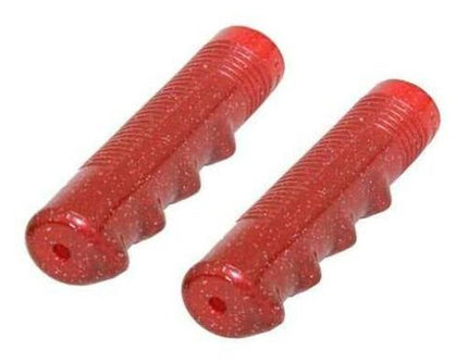 BICYCLE PARTS - GRIPS LOWRIDER/DRAGSTER GLITTER - RED LENGTH:120MM