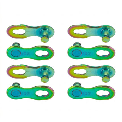 Connecting link, AURORA Green KMC, for 12 speed, 2pc/KMC card