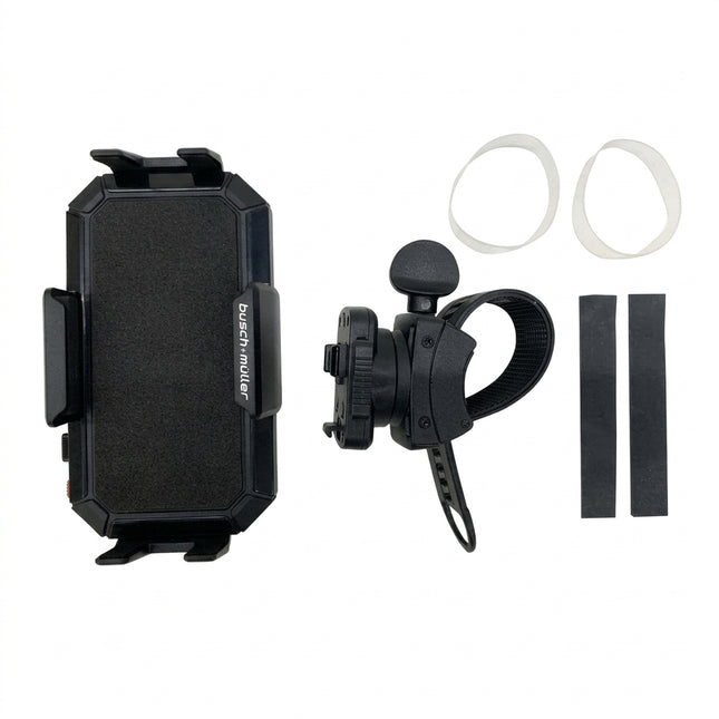 BUSCH & MULLER Universal Mobile Phone Holder & Mount, Easy mount w/ elastic strap