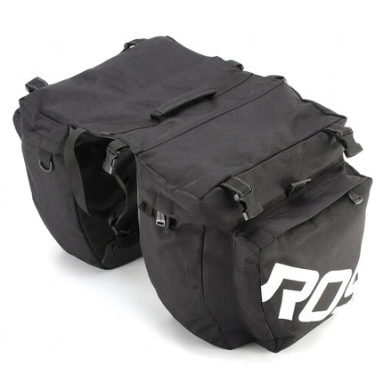 Sahoo Water-Resistant Pannier Set with Top and Side Bags - Black