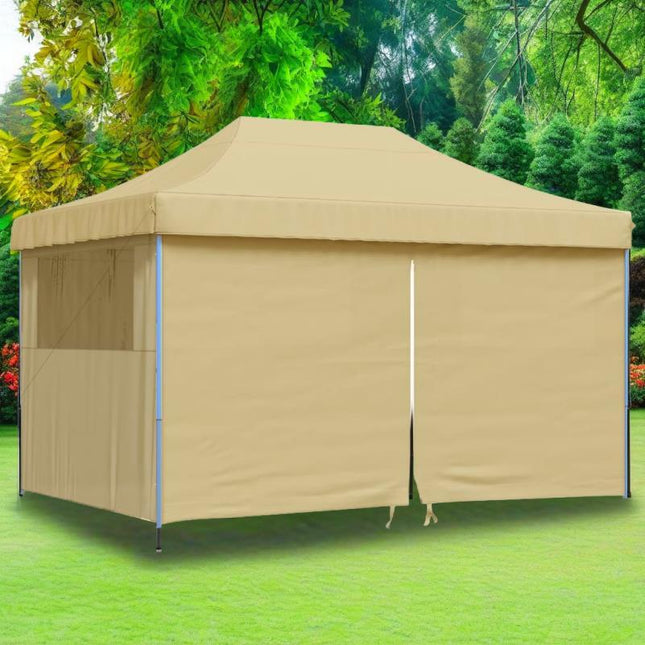 Portable Pop-Up Tent with 4 Removable Sidewalls