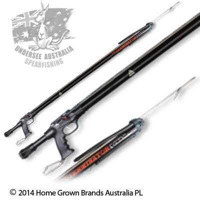 BLUE TUNA Railgun Speargun for Spearfishing Diving & Watersports with Trigger Mechanism and Harpoon, Durable Aluminum & Plastic Construction
