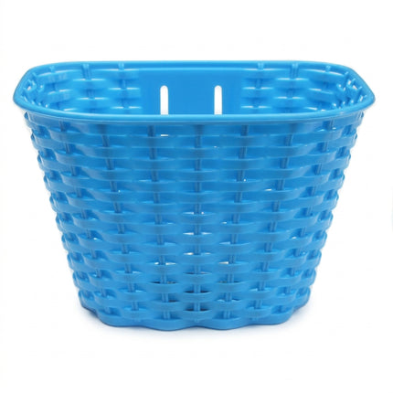 Sunnywheel Front Plastic Basket for 16-20 Inch Bikes - Blue