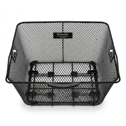Tsai Yarn Rear Quick-Release Bicycle Basket - Black 40 x 30 x 15cm