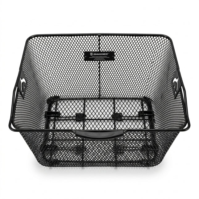 Tsai Yarn Rear Quick-Release Bicycle Basket - Black 40 x 30 x 15cm