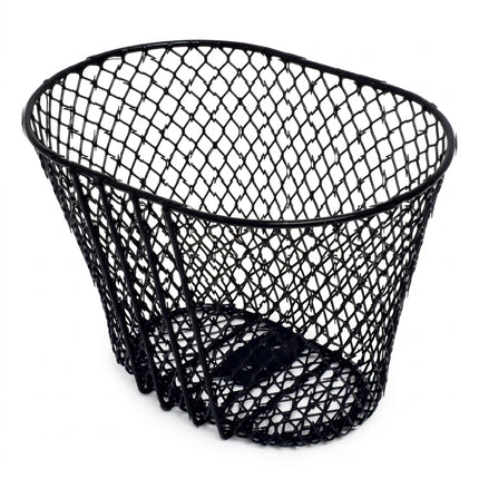 Tsai Yarn Front Mesh Kids Bicycle Basket with 25.4mm Bracket - Black