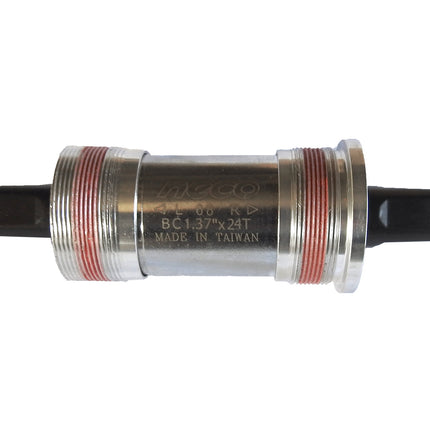 NECO BOTTOM BRACKET CARTRIDGE - For 73mm Shell, ALLOY CUPS, 113mm Axle, Sealed Bearing, Waterproof Seal, Threaded