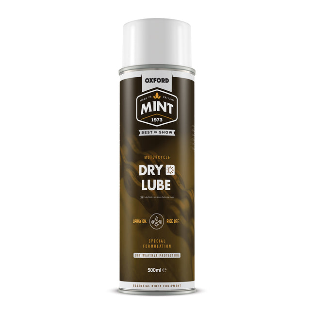 Oxford Bicycle Oxford Mint Dry Weather Lube Aerosol 500ml, Ideal for dry and dusty conditions