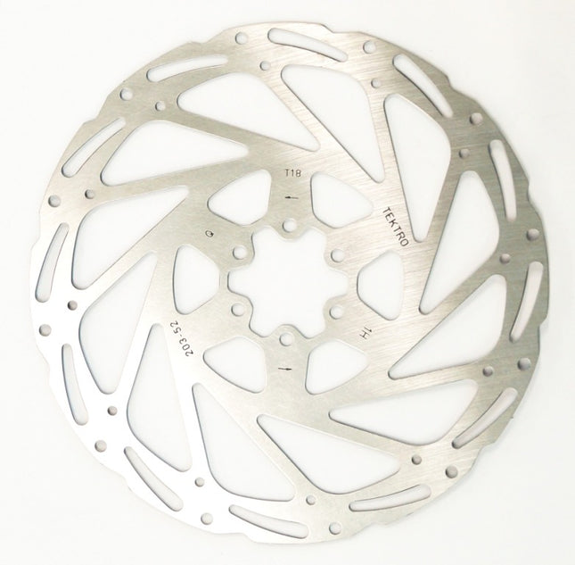 DISC ROTOR - Tektro, 203mm, Includes Bolts, Excellent Heat Tolerance & Dispersion, 130 Grams 6 bolt