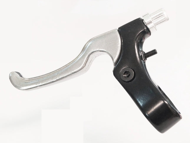 Alhonga Left-Hand Bicycle Rim Brake Lever - 2-Finger Alloy Black