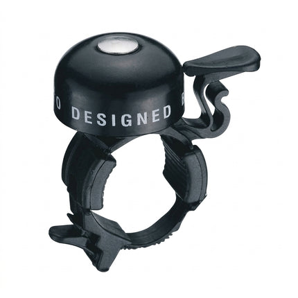 BELL - Alloy, Flick Bell, Plastic Strap Mount, Fits Oversize or Standard Size Handlebars