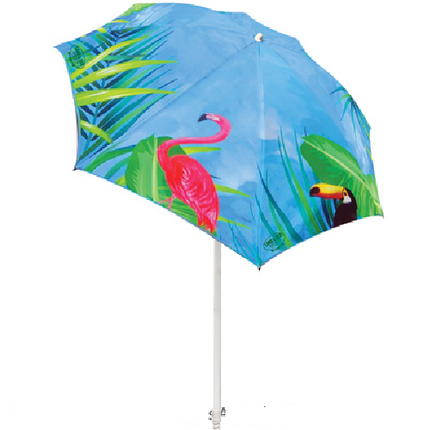 Palm Beach 75 Inch Flamingo Beach Umbrella product image showing outdoor accessory view 1