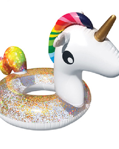 Palm Beach Unicorn Ring Float product image showing outdoor accessory view 1