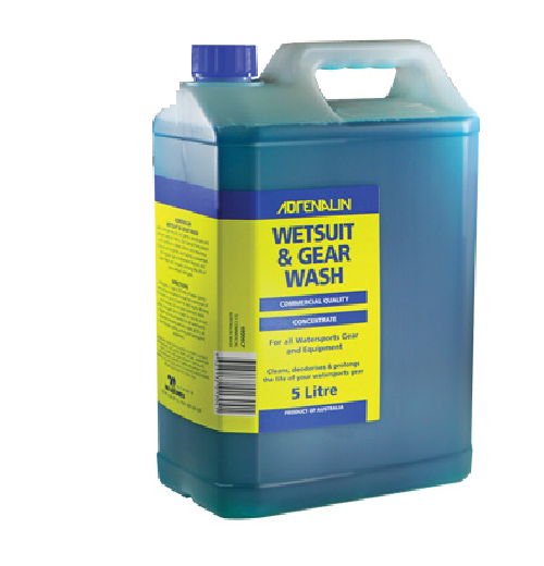 ADRENALIN Wetsuit & Gear Wash 5 Litre Concentrate for All Watersports Gear Anti-Bacterial Anti-Fungal Neoprene Silicone Softens Fabric