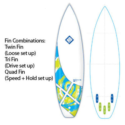 Redback Quintet Fish Surfboard