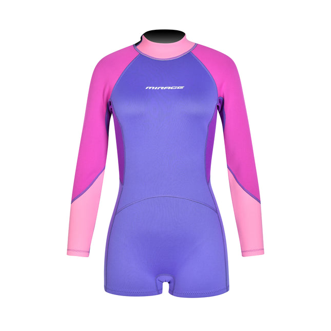 Mirage Womens 2MM Long Sleeve Springsuit Adult - Violet / 10.0