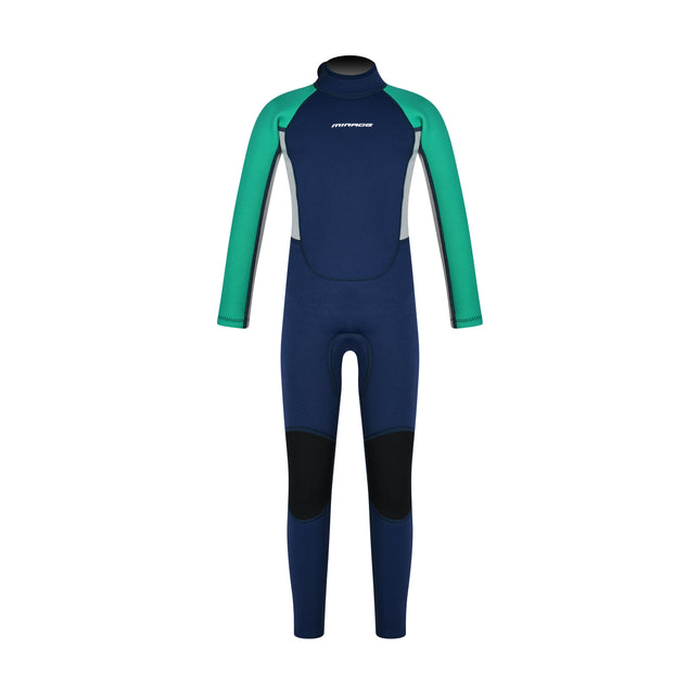 Mirage Boys 3/2MM Steamer Kid - Aqua/Navy / 8.0