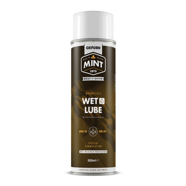 Oxford Bicycle Oxford Mint Wet Weather Aerosol Lube 500ml, improve durability and performance in very wet conditions