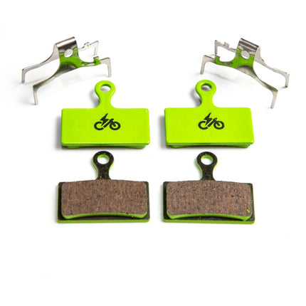 Clarks Bicycle H/D E-Bike Brake DISC pads , 2 Pairs, SEMI METALLIC, compatible Shimano XTR, XT,SLX, M985/785/666/615, R785, S700, ALFINE