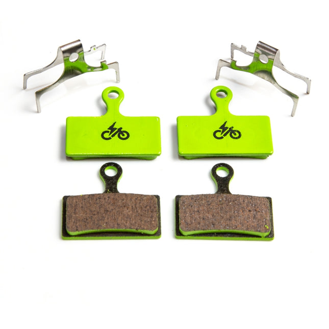 Clarks Bicycle H/D E-Bike Brake DISC pads , 2 Pairs, SEMI METALLIC, compatible Shimano XTR, XT,SLX, M985/785/666/615, R785, S700, ALFINE
