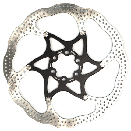 TRP Bicycle Rotor, 2pce, 203mm, stainless steel, 6 Bolt, black centre, TRP