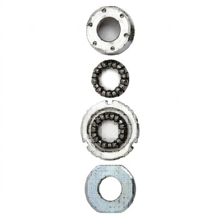 BOTTOM BRACKET SET - For Racer/MTB, Pin Type, SILVER