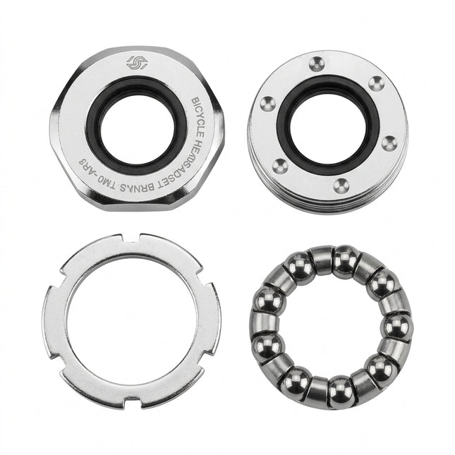 NECO BOTTOM BRACKET SET - For Racer/MTB, Waterproof, Pin Type, Silver