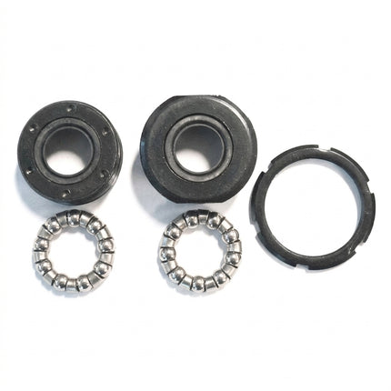 BOTTOM BRACKET SET - For Racer/MTB, Waterproof, Pin Type - Black, NECO (made in Taiwan)
