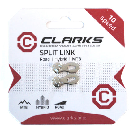 Clarks 10-Speed Bicycle Chain Link - Silver Single