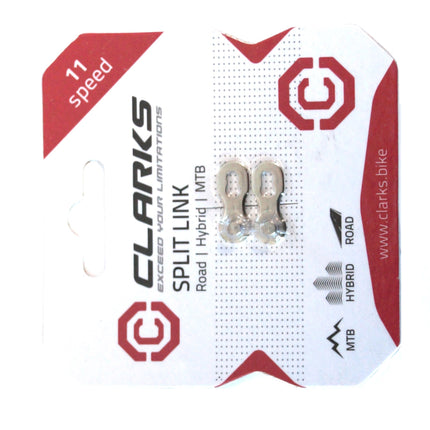 Clarks 11-Speed Bicycle Chain Link - Silver Single