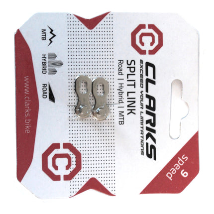 Clarks 9-Speed Bicycle Chain Link - Silver Single