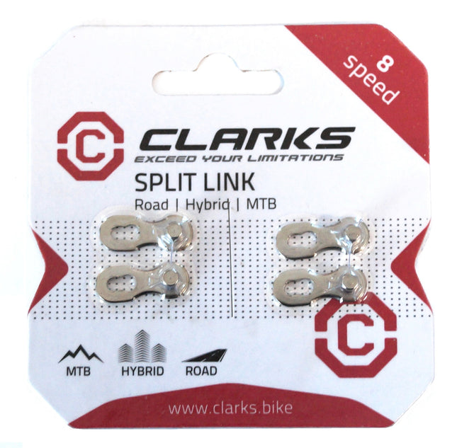 Clarks 5-8-Speed Bicycle Chain Link - Silver 2-Pack