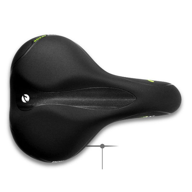 Men's DDK Memory Foam Bicycle Saddle 270 x 195mm - Black