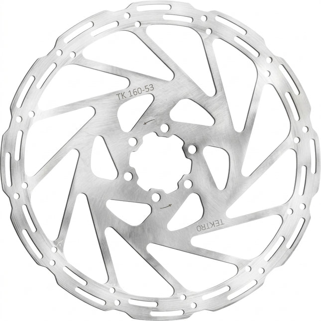 DISC ROTOR - Tektro, 180mm, TR53 T:1.8mm, stainless, w/T25 torque 6 bolts, Anti vibration rotor for 4 piston brakes