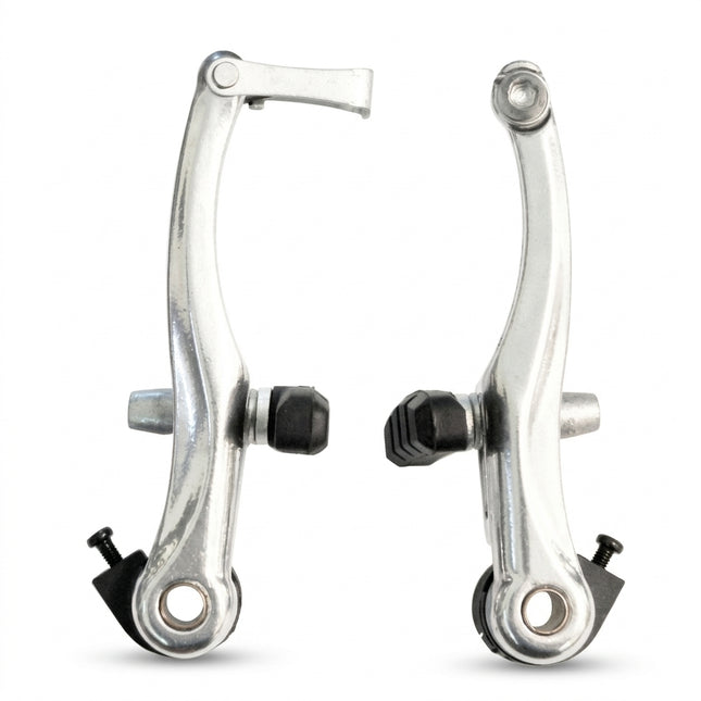 Alhonga BRAKE V Brake Set, 110mm Arms, Alloy, Dual Spring Tension, Silver (Front & Rear)