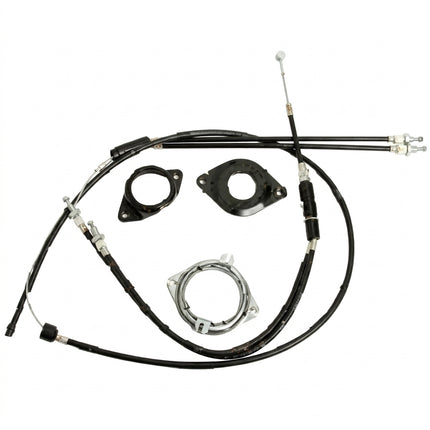 GYRO II ROTOR - Complete Set, 28.6 Diameter, BLACK/SILVER (UPPER A:230mm B:150mm C:150mm, LOWER A:730mm B:200mm)