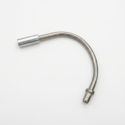CABLE GUIDE - 135 Degree Angle Noodle, For V Brake, Stainless Steel, SILVER (Sold Individually)