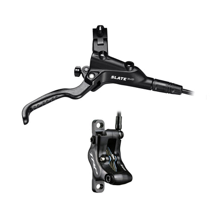 TRP Bicycle TRP Hydraulic 4-piston disc brake, black, SLATE EVO, 5mm hoser, L: 1900mm. * Right side for Front. (Uses 2.3mm Rotor Only - Rotor not included)