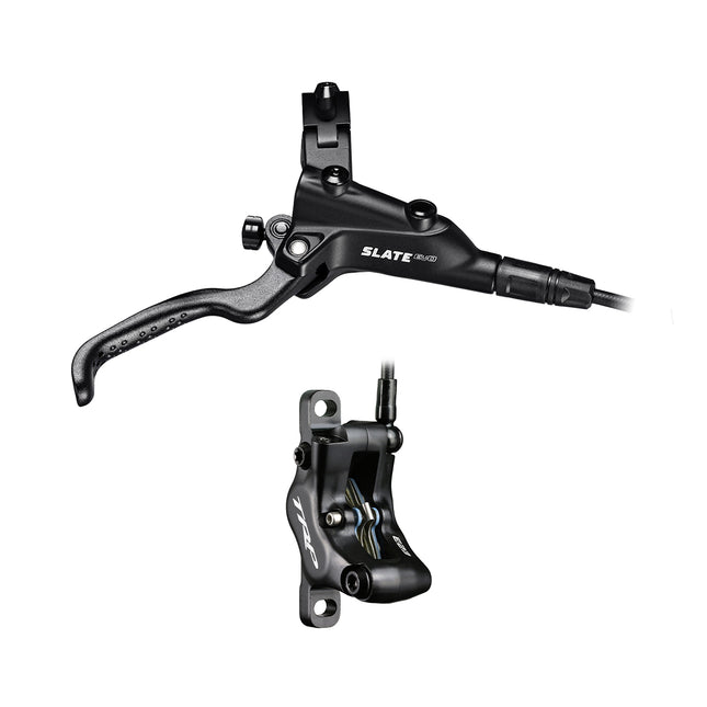 TRP Bicycle TRP Hydraulic 4-piston disc brake, black, SLATE EVO, 5mm hoser, L: 1900mm. * Right side for Front. (Uses 2.3mm Rotor Only - Rotor not included)